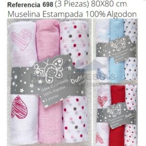 Muselina bebe 80x80