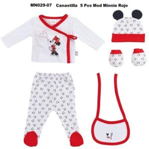 Conjunto Primera Puesta 5 Piezas Disney Rojo