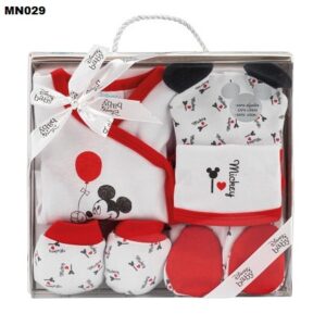 Conjunto Primera Puesta 5 Piezas Disney Rojo