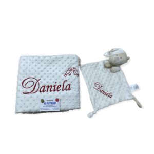 Manta con Dou Personalizado con Pajaros