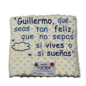 Manta Bebe Personalizada Si Vives o Si Sueñas