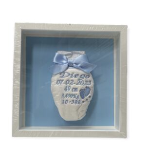 Pañal Personalizado Con Lazo Celeste