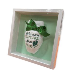 Pañal Personalizado Con Lazo Verde