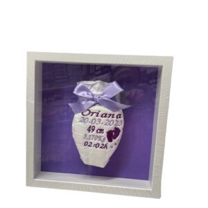 Pañal Personalizado Con Lazo Lila
