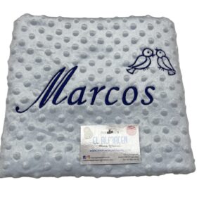 Manta Bebe Personalizada Pájaros
