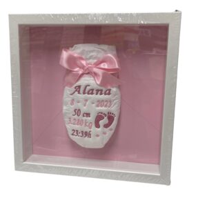 Pañal Personalizado Con Lazo Rosa